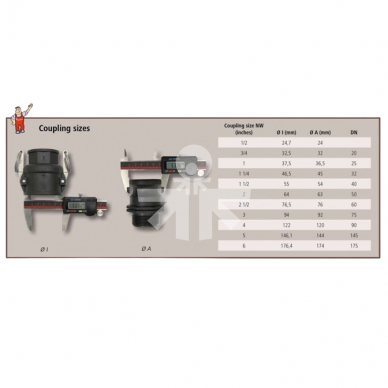 Camlock stop M plug G 1½ 18106G/8034360 1