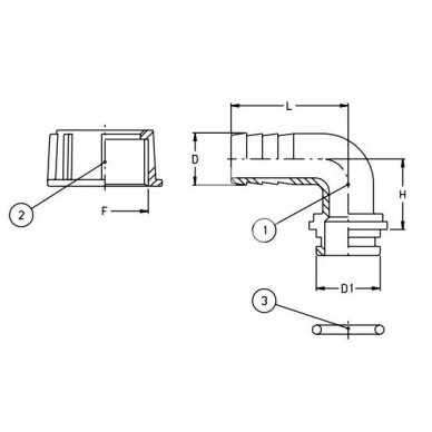 ALKŪNĖ  116533/8012303 G1¼  antgalis 32mm 1