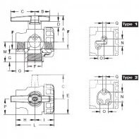 3-way ball valve G 1”1/4  4542235/8216307 1