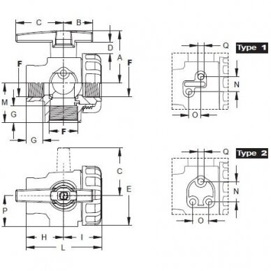 3-way ball valve  G 1”1/2 4542236/8216357 1