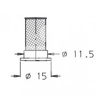 Nozzle Cylindrical Filter 100 mesh 4242311/8139003 1