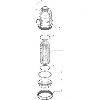 Suction filter 3"M 800 l/min 50 mesh 319093 / 8101001 2