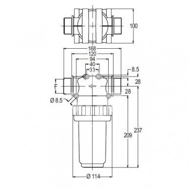 Self-Cleaning Line Filter / Pressure Filter 32620635/8127006 1