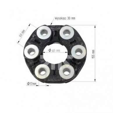 Rubber reinforced clutch 740Nm  624545 Jurid 1