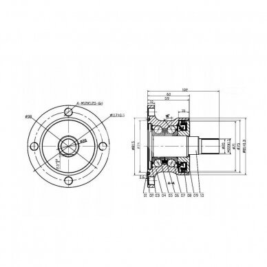 Bearing CC0000055 OFAS BAA-0004 910974 m11308 1