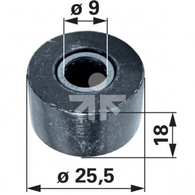 Seat roll 9x25.5x18 Grammer MSG95/97 129886 1