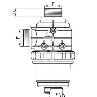 Фильтр всасывающий 2"M 220 л/мин 32 ячейки 3162472/8092000 2