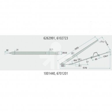 Pakelėjas Claas 610272 CM100/300 1