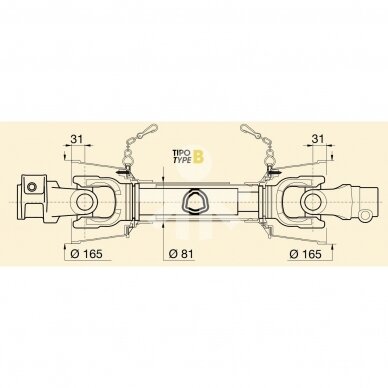 KARDANAS 6X6 B6E1110CEA60A60 1