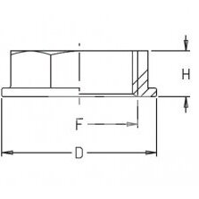 Swivel nut flat 2052080/8042451 sriegis G2½ 1