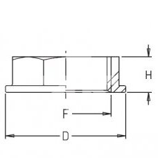 Гайка стяжная плоская G1/2" 2052020/8042151 1