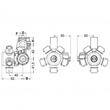 Laikiklis Tripleksas 10mm 1/2' 8244280 1