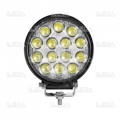 LED Darbo žibintas apvalus trumpų šviesų 42W 3080lm