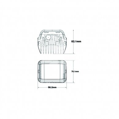 LED DARBO ŽIBINTŲ PORA  45 W. 12 V/24 V. L0061 1