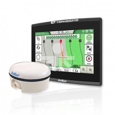 Lygiagretaus vairavimo sistema G7 Plus Farmnavigator + Turtle Smart Pro 15cm