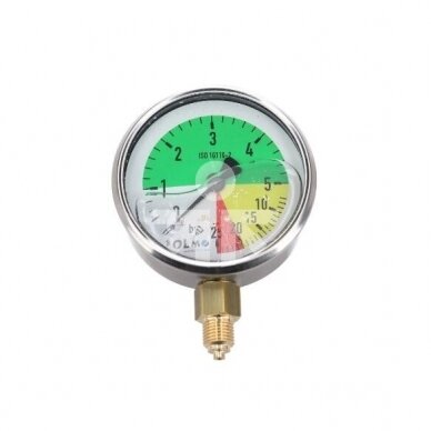 Glycerine pressure gauge bottom connection Polmo 0-25bar D80 G1/4 MGO80KG14D25P