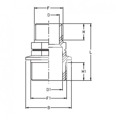 Резьбовая муфта 2402042/8058152 F+F G1/2+G1 1