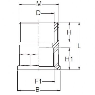 Резьбовая муфта 2452075/8059402 M+F G2+G1¼ 1