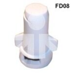 Fertiliser nozzle FD 130° 08 white plastic