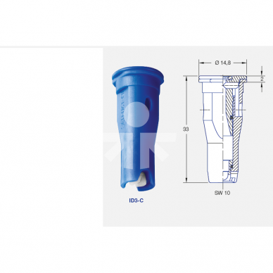 Air injection nozzle ID 120° 03 ceramic 1