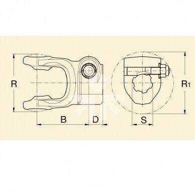 ŠAKUTĖ 05(A60) 1 3/8" Z6 0800503 1