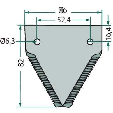 Segmentas Dronningborg D44103700 3mm AGV Germany 1