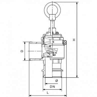 SPAUDIMO VOŽTUVAS KALIBRUOTAS RIV 90250 1" 1/2 1