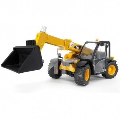 Игрушка Bruder погрузчик колёсный CAT Telehandler телескопический с ковшом 02141