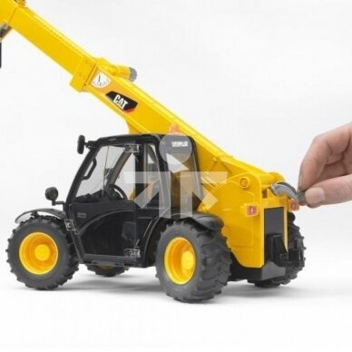 Игрушка Bruder погрузчик колёсный CAT Telehandler телескопический с ковшом 02141 1