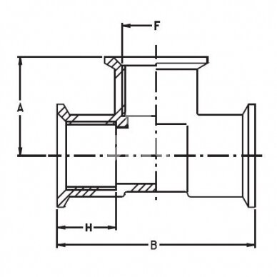 T-piece 1302060/8026351 F+F+F G1½ 1