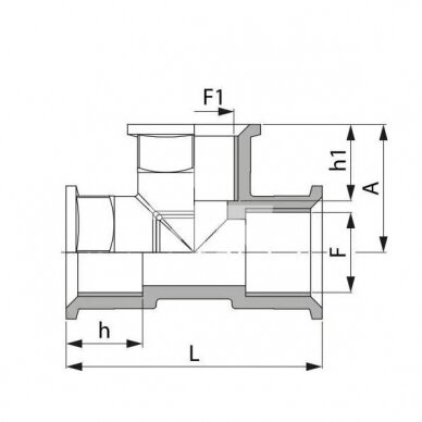 T-piece female G3x3" 1302090/8026501 F+F+F 1