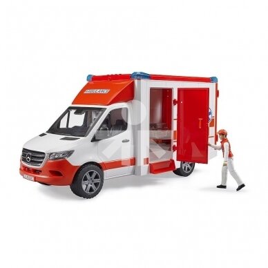 Toy Bruder MB Sprinter ambulance with driver 02676 2