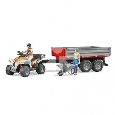 Toy Bruder Quad with driver 6300 2