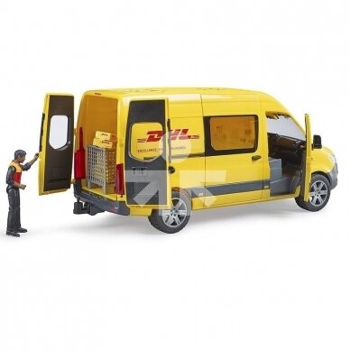 Žaislas Bruder MB Sprinter DHL kurjeris su figūrėle 02671 3