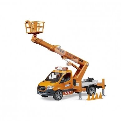 Toy Bruder Mb Sprinter lift with light and sound signals 02679 2