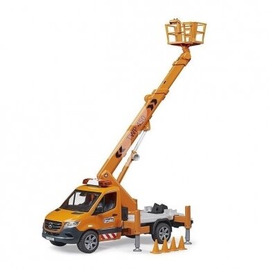 Toy Bruder Mb Sprinter lift with light and sound signals 02679 3