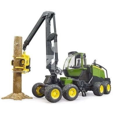 Игрушка Bruder лесной Харвестер John Deere 1270G со стволом дерева 02135