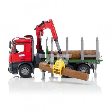 Toy Bruder forest truck MB Arocs with found 03669 2