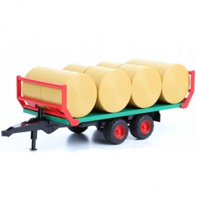 Toy Bruder platform with rolls 02220