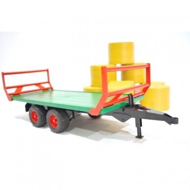 Toy Bruder platform with rolls 02220 1