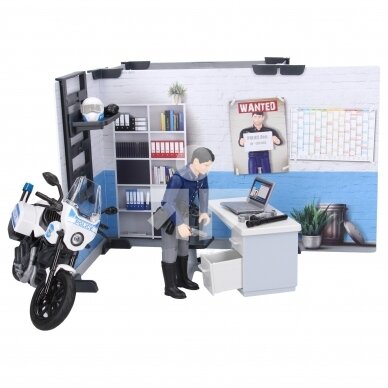 Toy Bruder police station with police motorcycle 62732 3