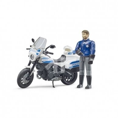 Toy Bruder Scrambler Ducati police motorbike 62731