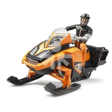 Toy Bruder Snowmobile with driver and equipment 63101 1