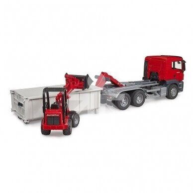 Bruder toy truck MAN TGS with container and loader 03767 2