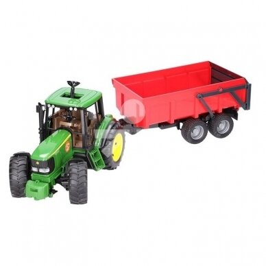 Toy Bruder tractor John Deere 6920 with trailer 02057 2