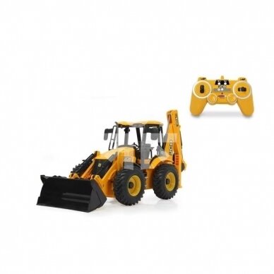 Žaislas Jamara ekskavatorius JCB 4CX RC su pulteliu JA404980