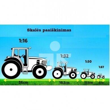 Žaislas Jamara traktorius JCB Fastrac RC su pulteliu JA405300 8